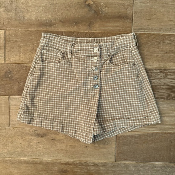 American Eagle Outfitters Plaid Mom Skort - Picture 2 of 3